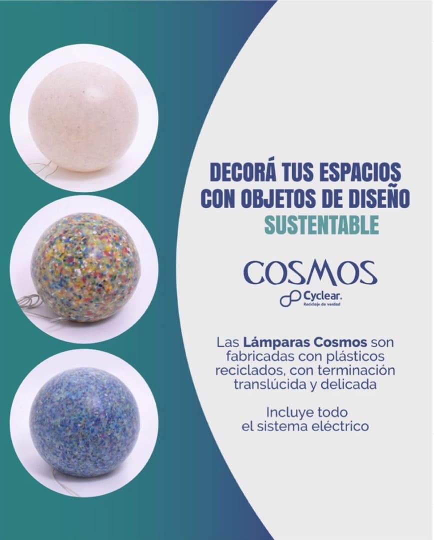 Publicación de Instagram de Cyclear presentando las lámparas Cosmos